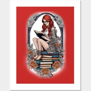 Bookish Redhead Posters and Art